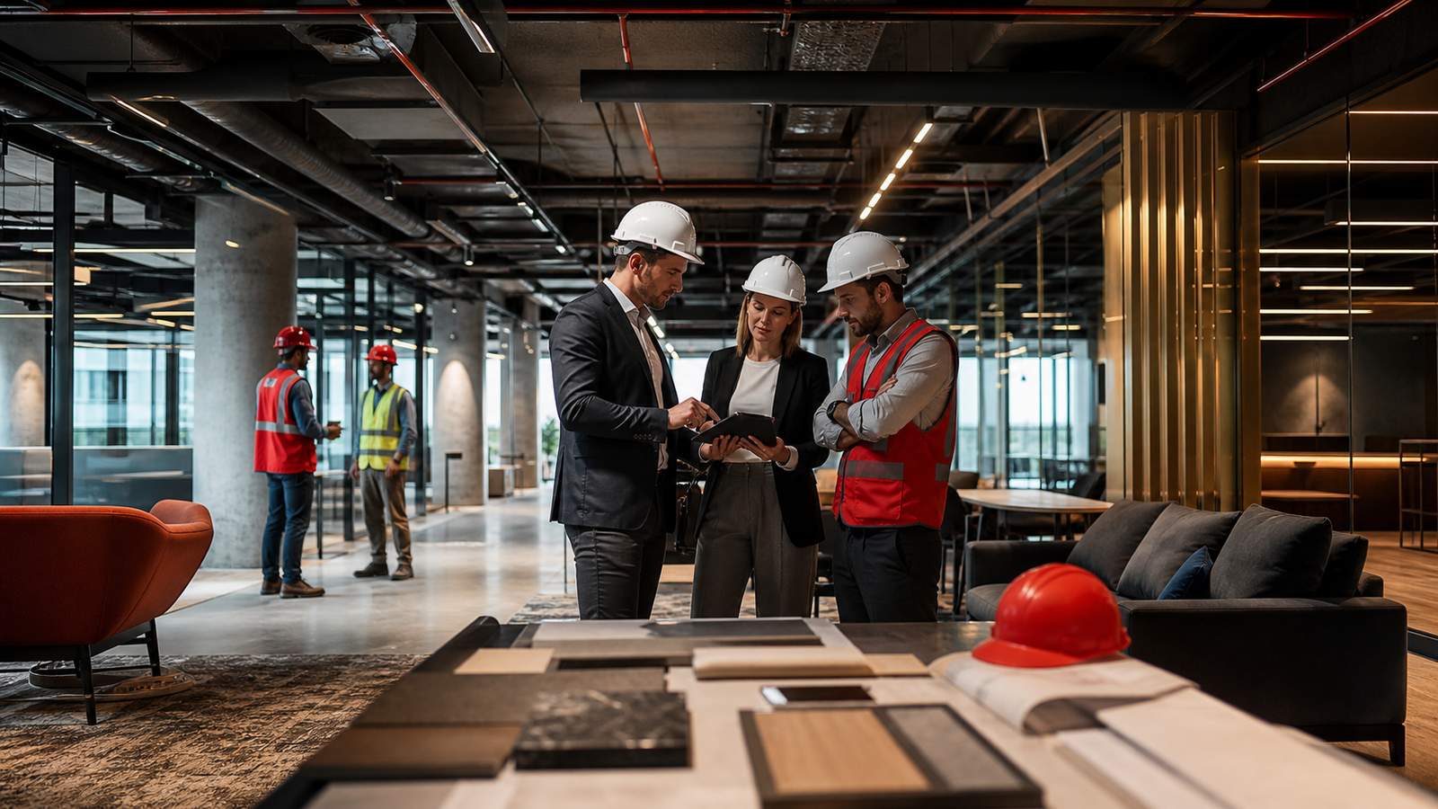 Commercial fit-out and project handover visual