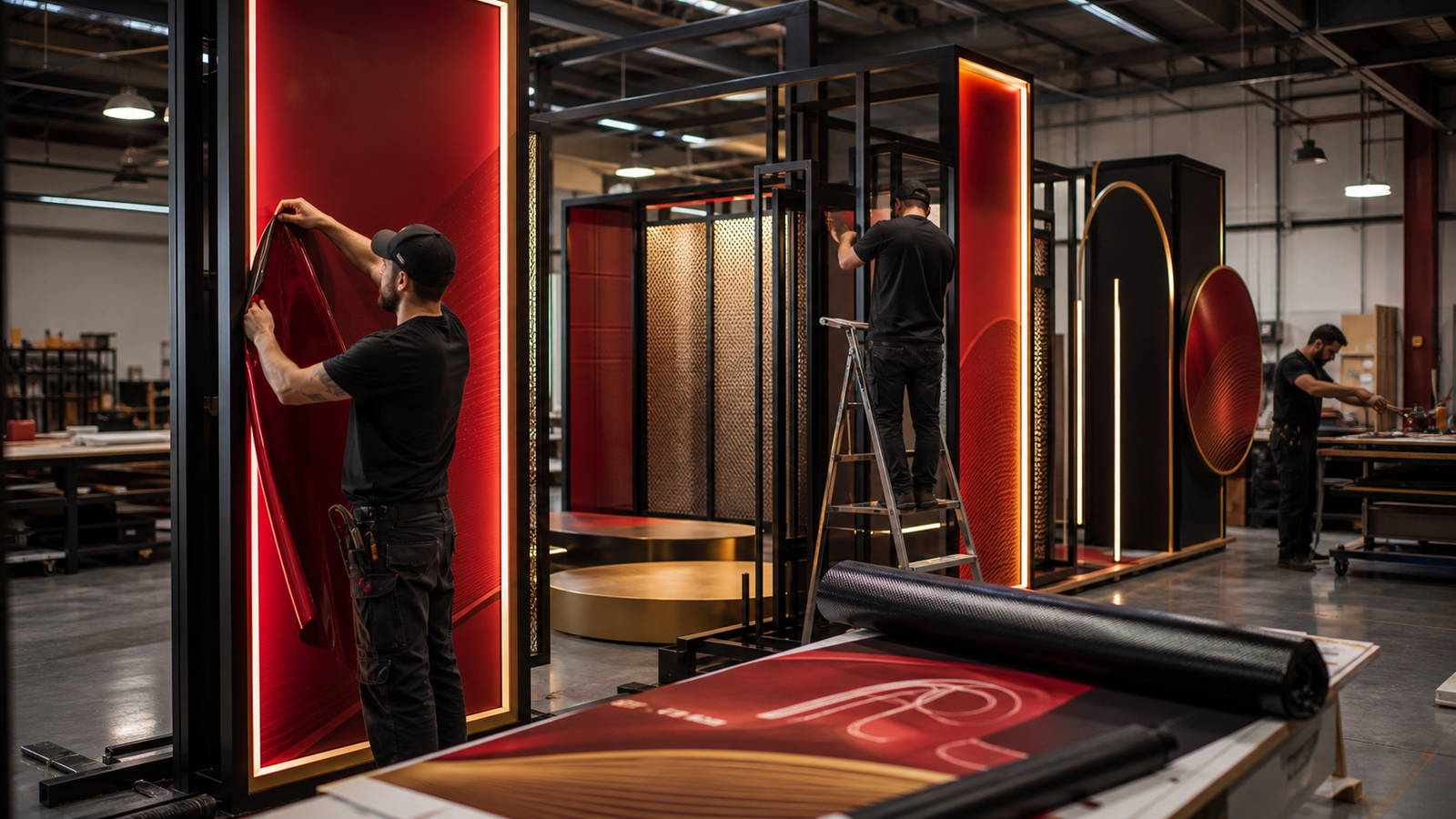 Fabrication and branded activation system visual